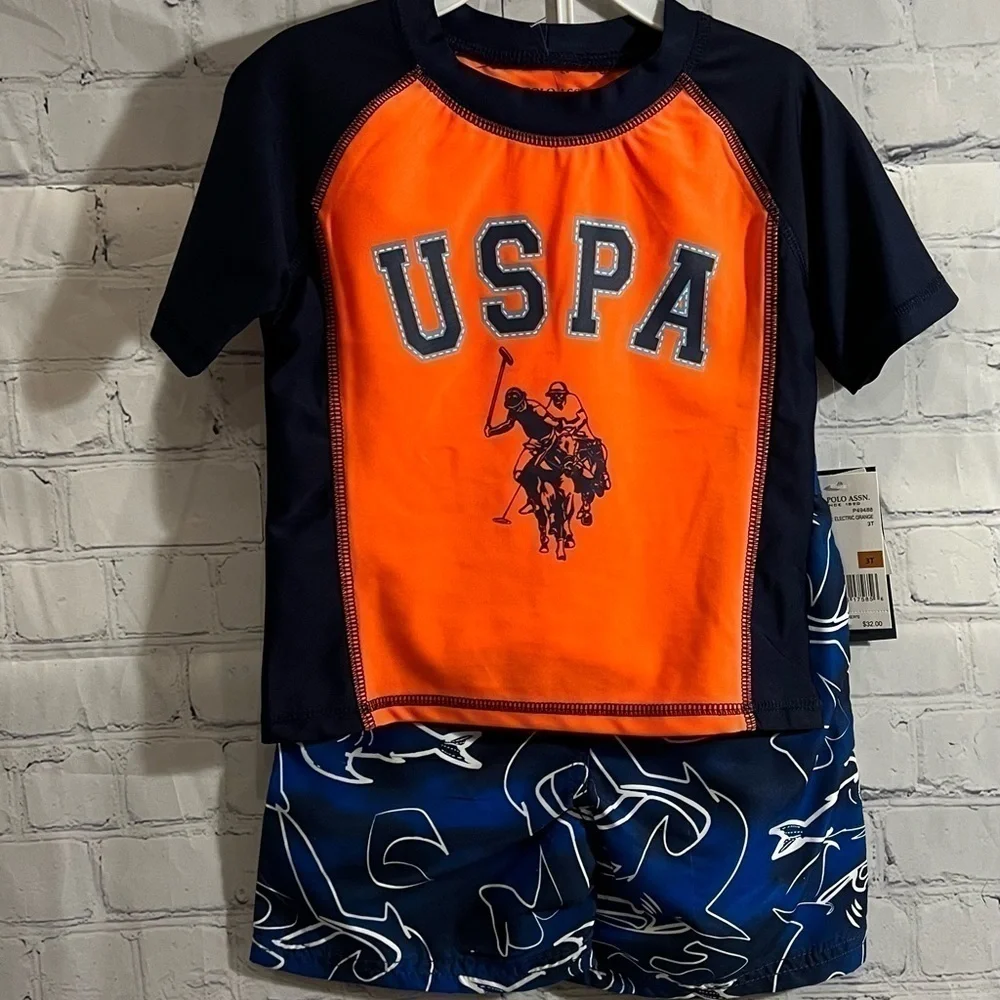 Toddler Polo two piece swimwear